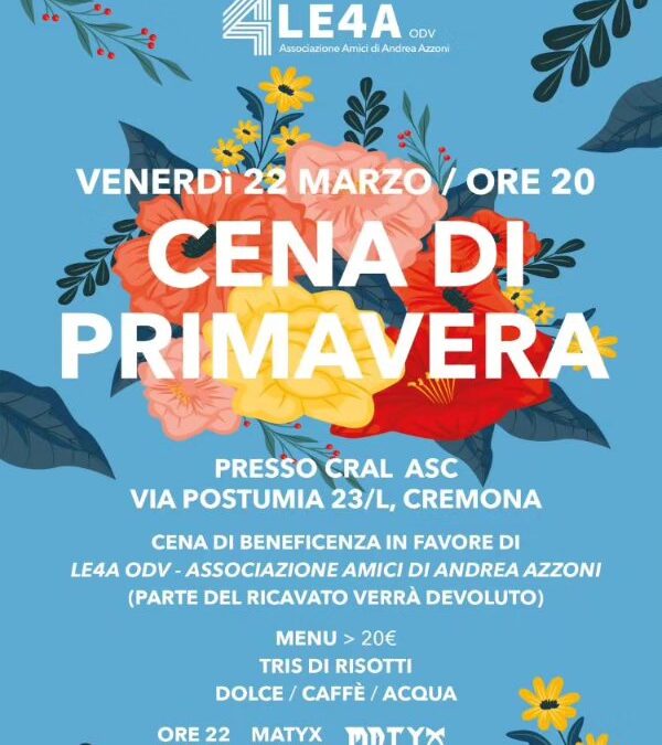 Cena di Primavera di LE4A